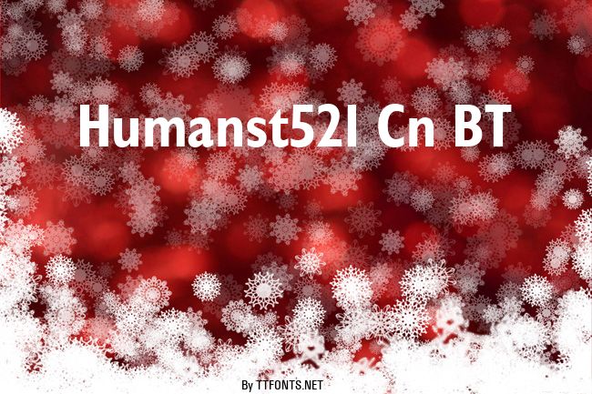 Humanst521 Cn BT example